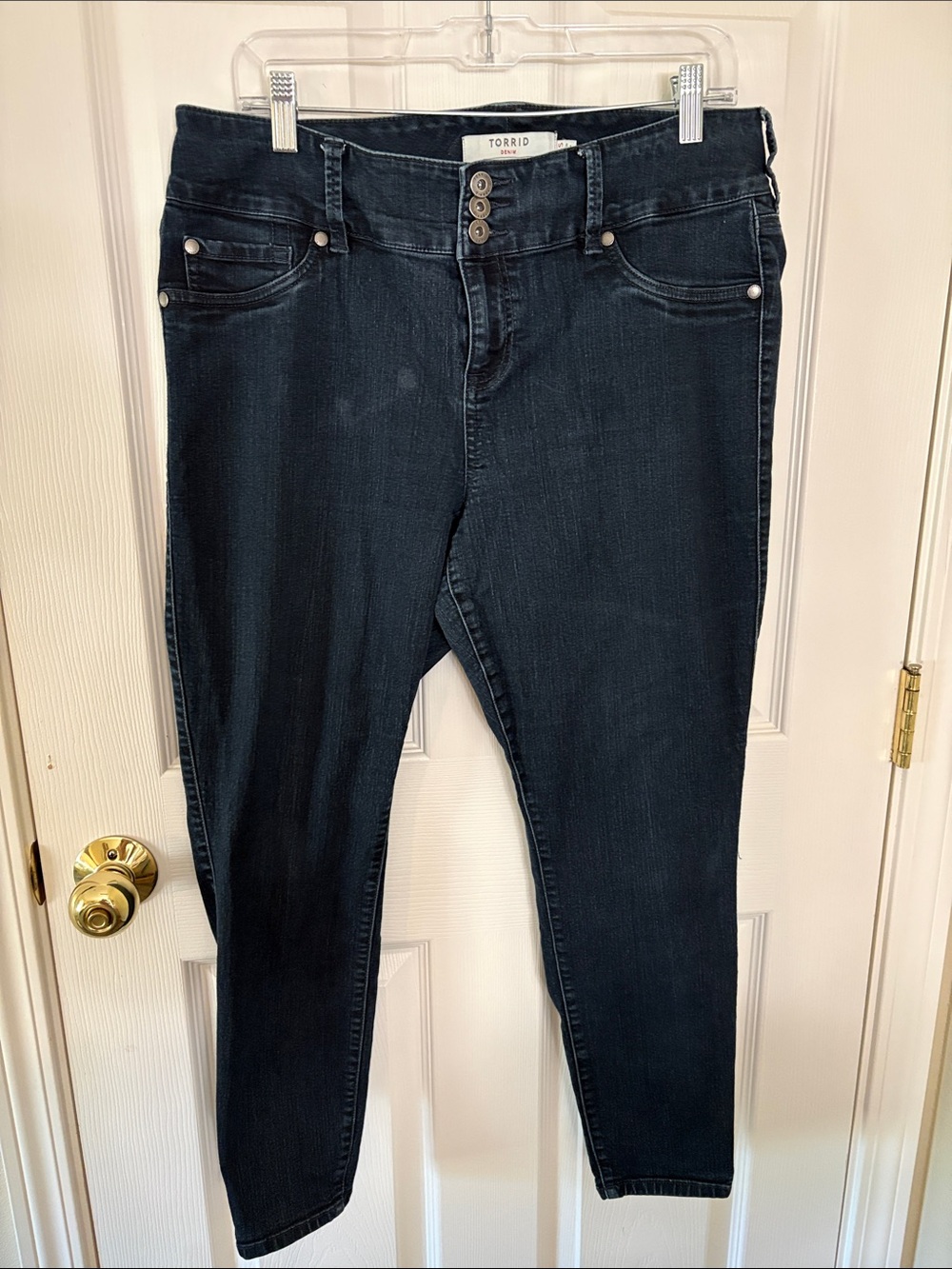Torrid Dark Wash High-Rise Skinny Jeggings